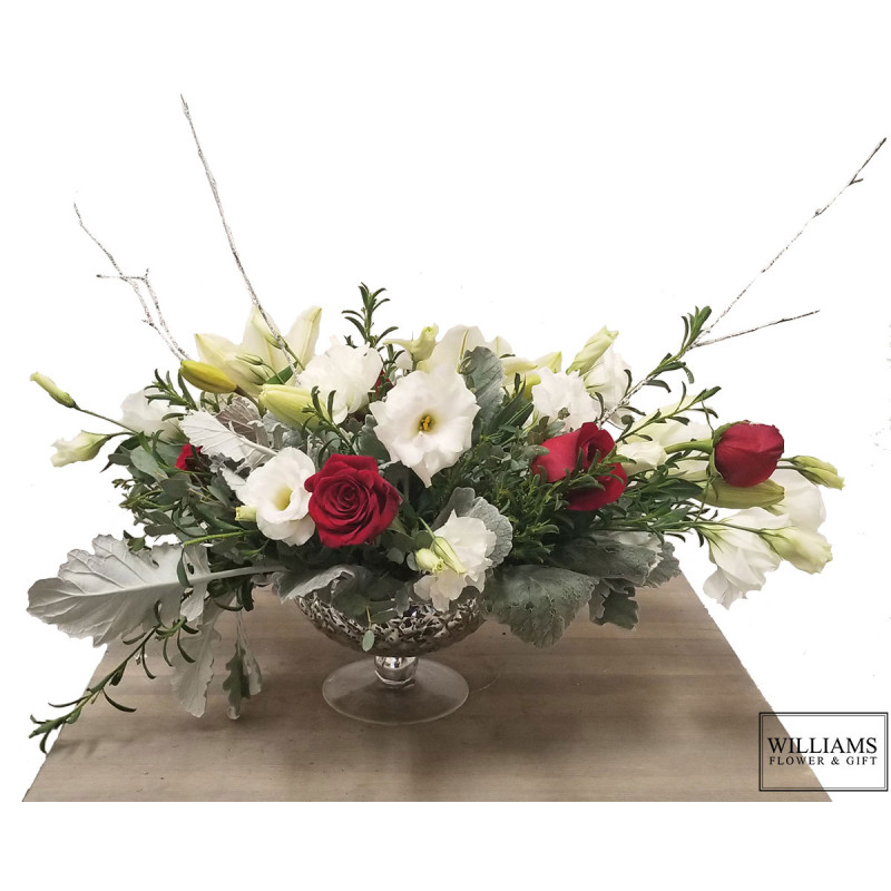 Silver Christmas Elegance - Same Day Delivery