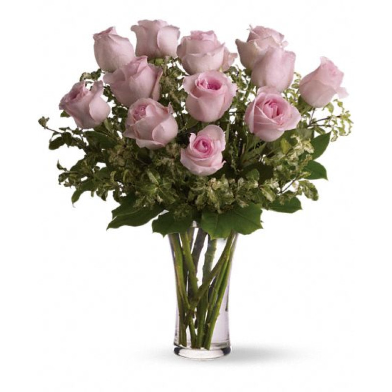 A Dozen Pink Roses - Same Day Delivery