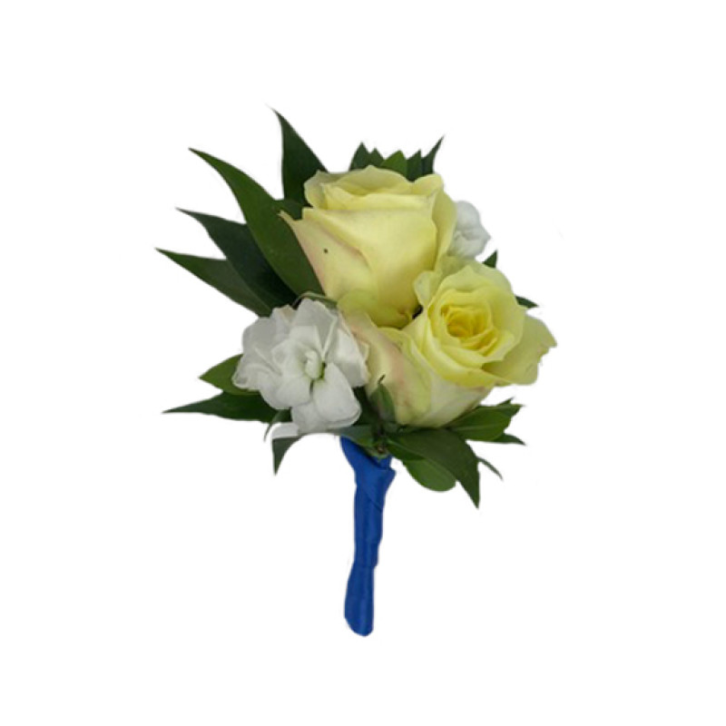 Belle of the Ball Yellow Boutonniere - Same Day Delivery