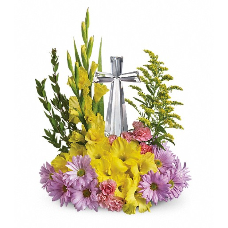 Crystal Cross Bouquet - Same Day Delivery