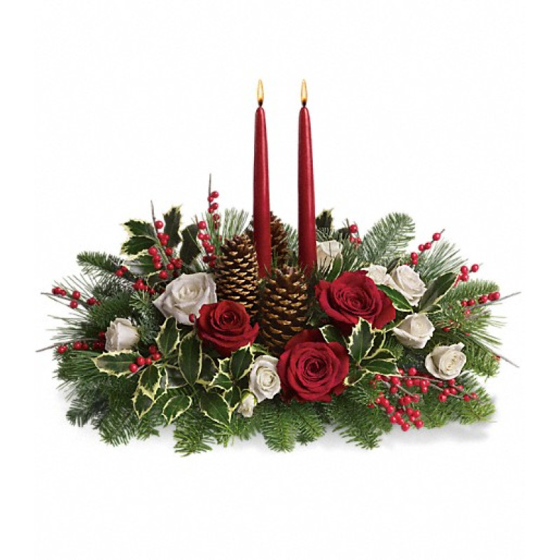 Christmas Wishes Centerpiece - Same Day Delivery