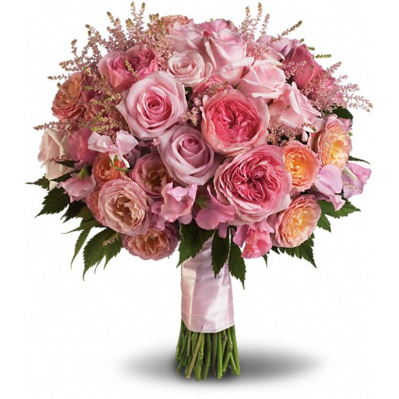 Pink Rose Garden Bouquet - Same Day Delivery