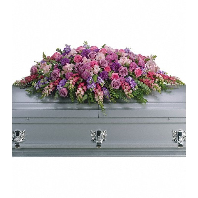 Lavender Tribute Casket Spray - Same Day Delivery