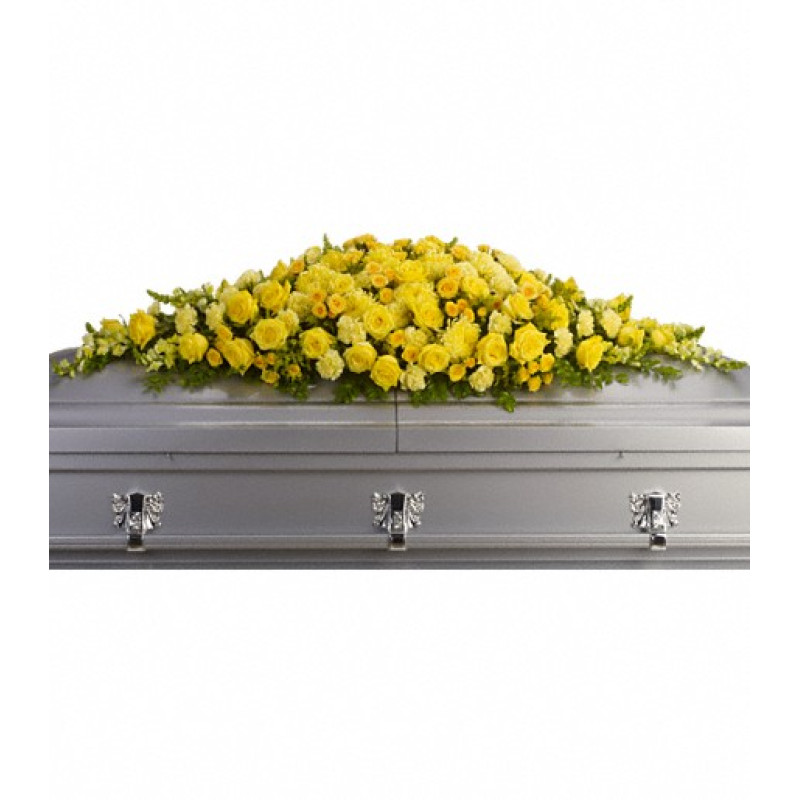 Golden Garden Casket Spray - Same Day Delivery