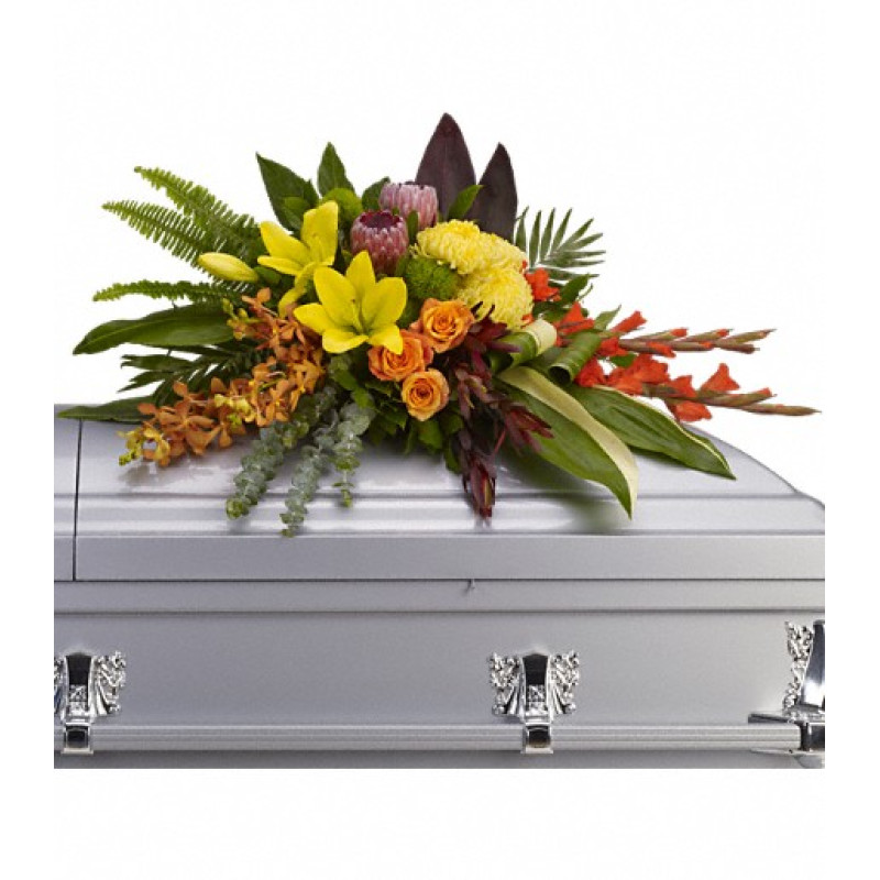 Island Memories Casket Spray - Same Day Delivery