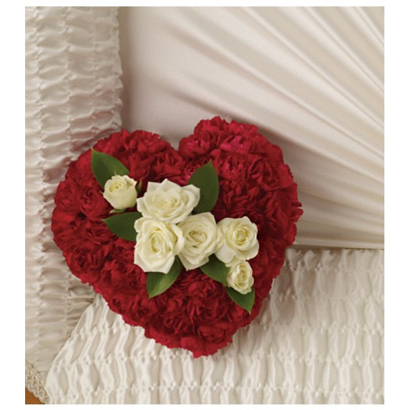 A Devoted Heart Casket Insert - Same Day Delivery
