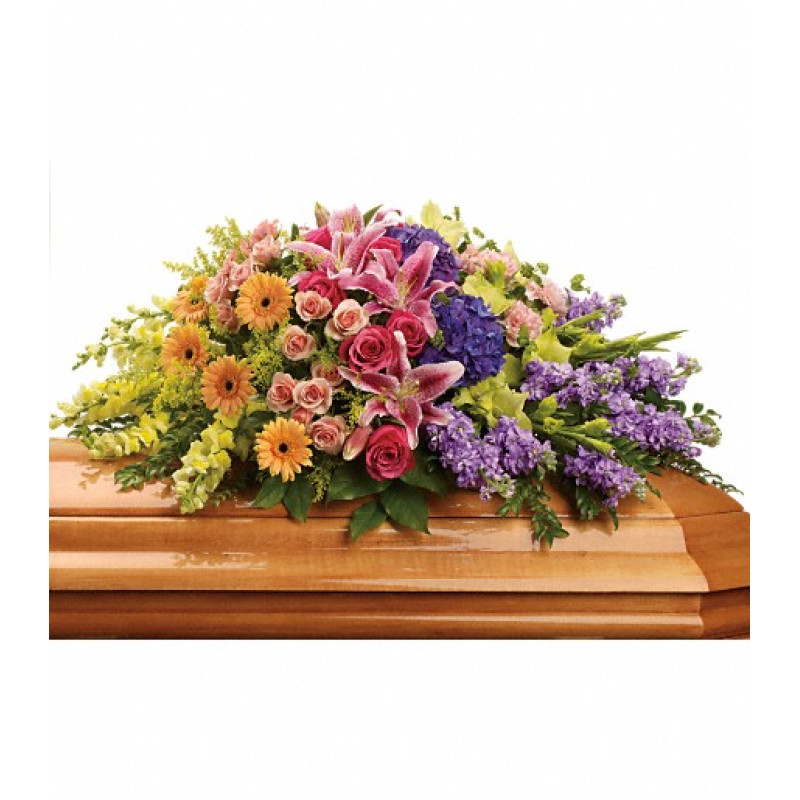 Garden of Sweet Memories Casket Spray - Same Day Delivery