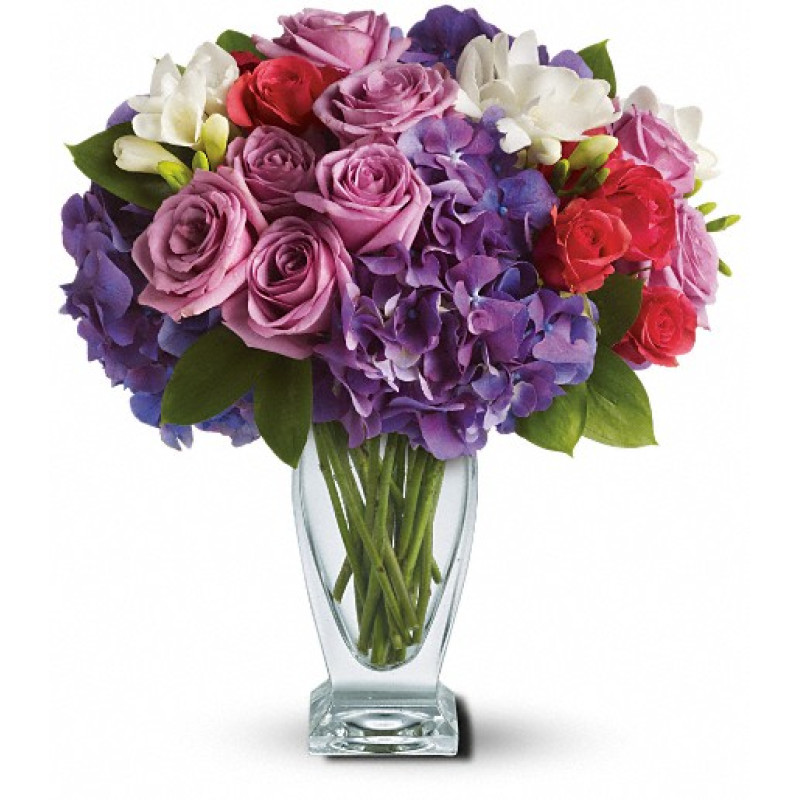 Lavender & Pink Roses - Rhapsody in Purple - Best Florist in Tacoma ...