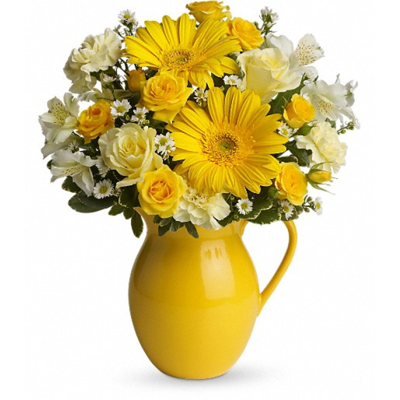 Sunny Day Pitcher of Cheer - Same Day Delivery