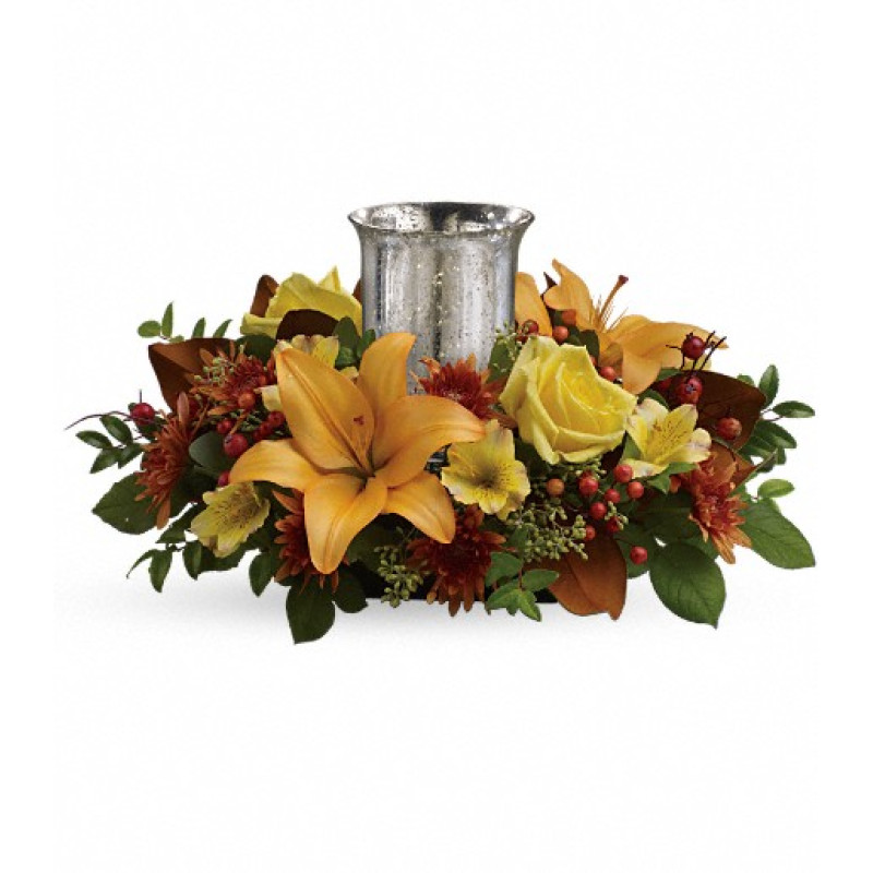 Glowing Gathering Centerpiece - Same Day Delivery